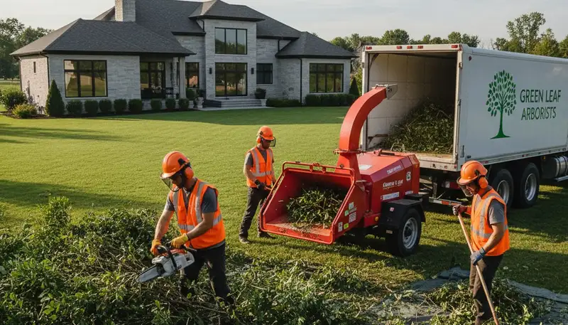 Professional shrub removal service in Olathe, KS clearing overgrown and unwanted bushes