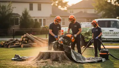 Professional stump removal service in Olathe, KS with safe grinding for clean, level yards