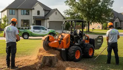 Professional stump removal service in Olathe, KS by Chop Chop Tree for safe, clean yard care