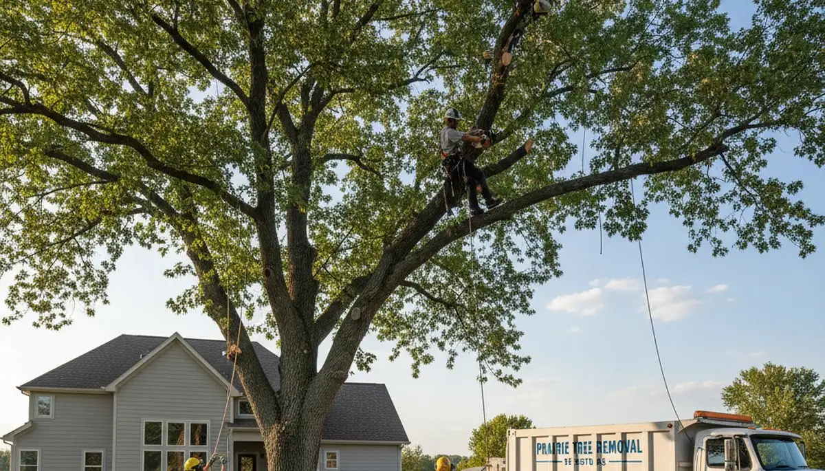 Professional tree removal and trimming service in Olathe, KS by certified arborists