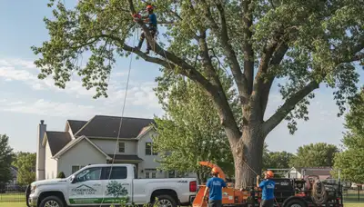 Professional tree removal service in Olathe, KS by certified arborists at Tree Service Olathe KS
